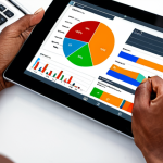**

Budgeting with a modern app on a tablet, showing charts and graphs. Focus on a person's hands interacting with the app interface, emphasizing financial control and awareness. Bright, inviting colors.

**