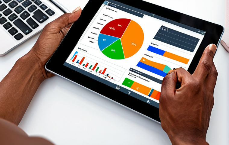 **

Budgeting with a modern app on a tablet, showing charts and graphs. Focus on a person's hands interacting with the app interface, emphasizing financial control and awareness. Bright, inviting colors.

**